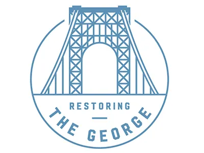 Restoring the GW Bridge logo bridge illustration logo design new york