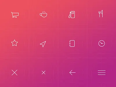 Sirca Navigation: Icon Set app icons interaction design mobile ui
