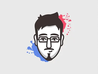 Selfie flat illustration logo logo design minimal selfie simple splats vector