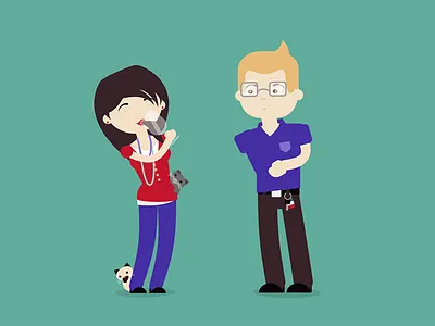 Save the Date 2d animation cats character character animation engagement flat funny getting married quirky vector wedding