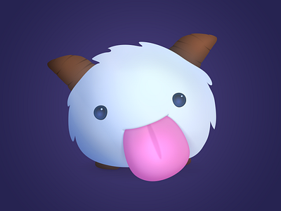 Poro! creature fluffy king league of legends lol poro tongue