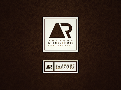 Anthony Ruggiero Logo ar branding geometric identity live logo logomark photo photographer shapes simple symbol