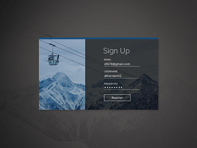 Sign Up Form daily ui form sign up