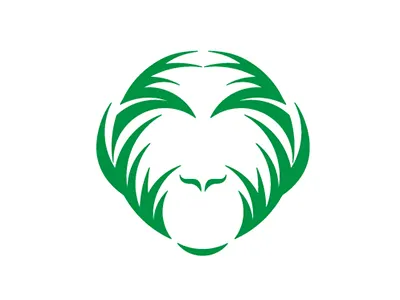 Chimp Sanctuary Logo animal chimpanzee illustration logo