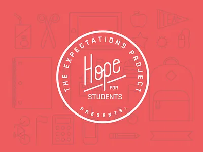 Hope For Students logo branding illustration logo