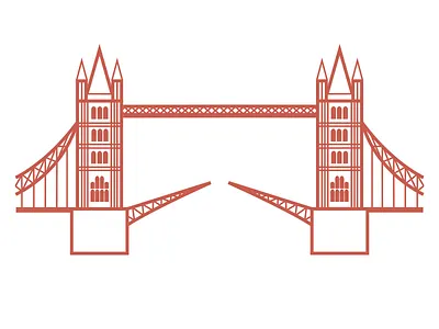 Tower Bridge Illustration graphic graphic art illustration london poster print design tower bridge