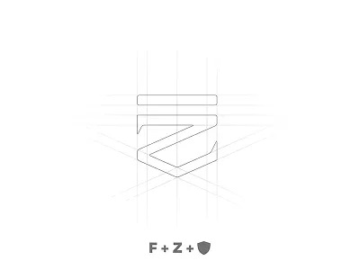 Fabrizio Zanotti escudo fz golf grid logo marca monograma