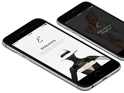 Elegance iOS UI Kit app dress ios mobile ui