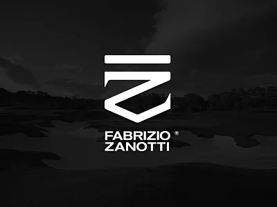 Fabrizio Zanotti escudo fz golf grid logo marca monograma