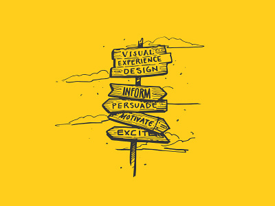 VX Design clouds design draw icon illustration motivate persuade rustic sign sketch vector vx