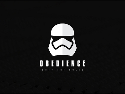 Obedience icon logo mark minimalist obedience obey star wars stormtrooper