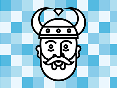 Viking color illustration illustrator lines viking