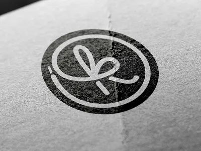 kidshoes.com "K" mark circle icon k laces lettering logo paper typography