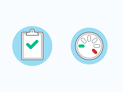 Performance Rate vs. Reporting Rate blog checkmark clipboard dashboard data icon illustration odometer performance report vector webpt