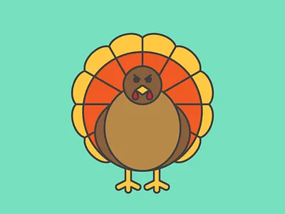It’s an ICD-10 Thanksgiving - Evil Turkey animal bird blog evil holiday icd10 icon illustration november turkey vector webpt