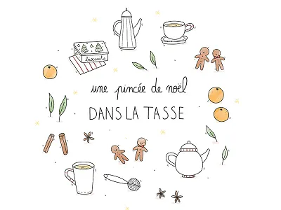 Recipe Illustration illustrated recipe xmas recipe