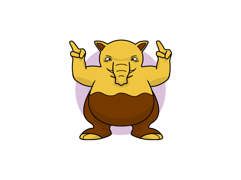 Drowzee drowzee illustration pokeball pokemon psychic summerproject vector