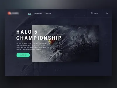 Slider championship dark game halo shadow ui