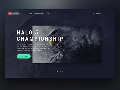 Slider championship dark game halo shadow ui