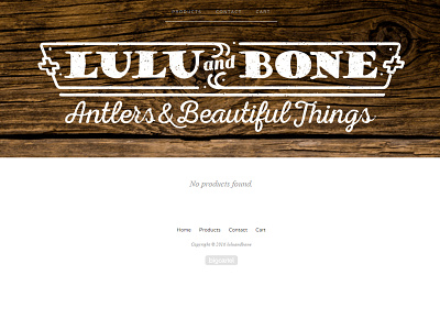 Lulu and Bone Logo big cartel branding craft logo online store vintage