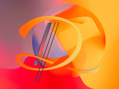 Letter "D" abstract colorful d dora letter typography