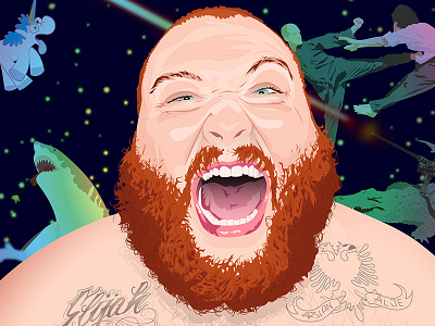 SPEEDART #3 // ACTION BRONSON action after bronson effect illustration illustrator premiere pro speedart vector wtf youtube