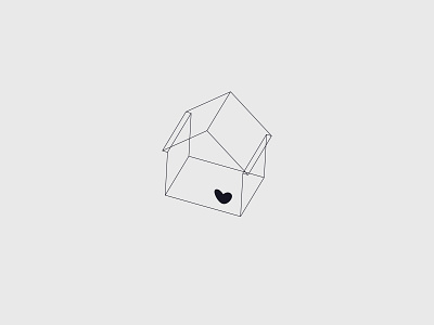 House of love heart house logo love