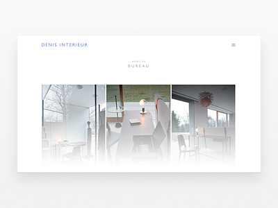 Denis Intérieur (Namur) animation belgium fullscreen furniture home italian design menu minimal responsive suite website white