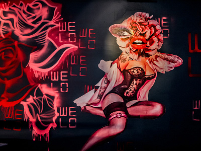 Welo Nightclub collage wall art