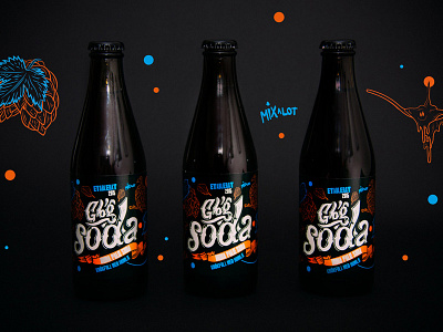 GBG SODA - India Pale Soda illustration packaging