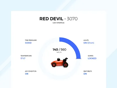 UI Challenge - Car Interface #034 car dailyui interface ui uichallenge ux
