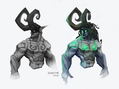 Illidan Stormrage Sketch blizzard character characterdesign creature fantasy illidan illustration photoshop portrait sketch stormrage warcarft
