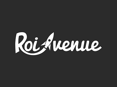 Roi Venue clear draw logotype rocket roi simple space typo venue write