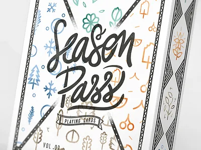 Season Pass Packaging graphic design illustration lettering packaging playing card