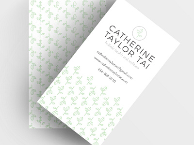 Letterpress Business Card Design business card health coach letterpress logo design pattern wellness