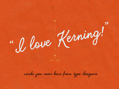 I Love Kerning creative market font lettering monoline typeface typography