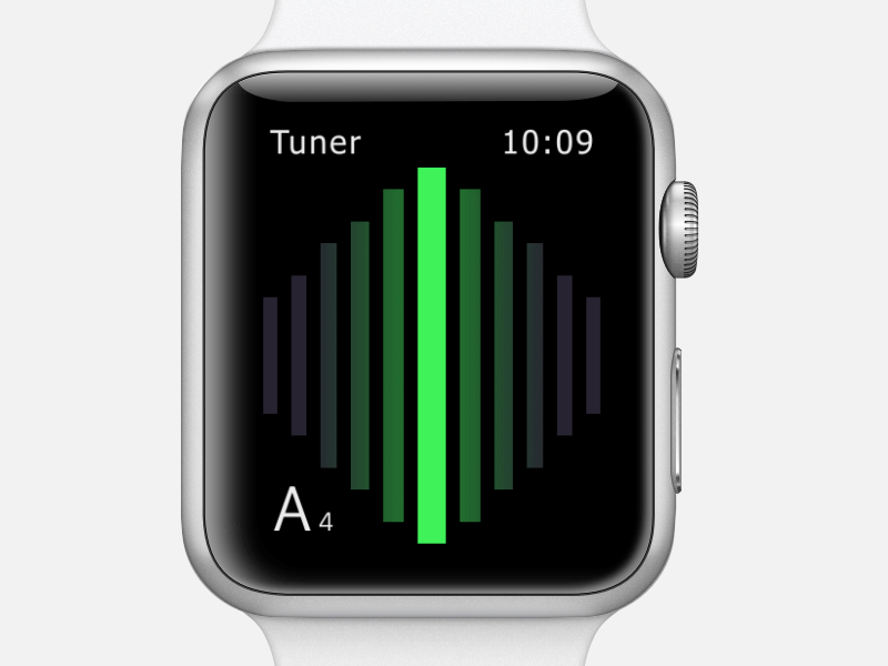 Apple Watch Tuner animation app apple concept design gif green music tuner ui user interface watch