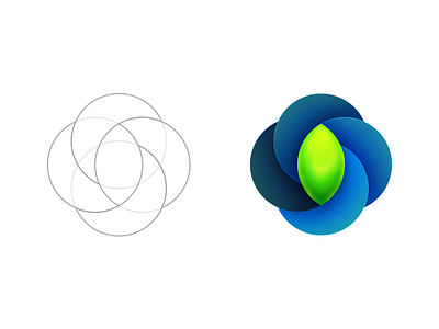 Rotate Logo blue graphic green logo logos rotate vector