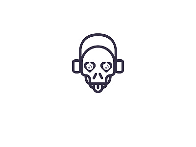 MrMusicMad headphone logo music proposel skull