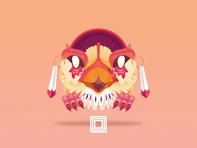 Eagle. Tótem eagle illustration omegaz vector