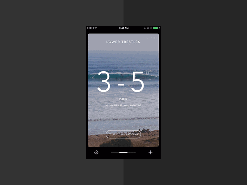 Billabong Surf - Pull to Refresh app billabong card ios loop motion pull refresh ui ux