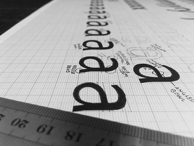 'a' very repetitive evening!!! fineliner font graphpaper humanist letter lettering marker sans type typedesign typeface typography