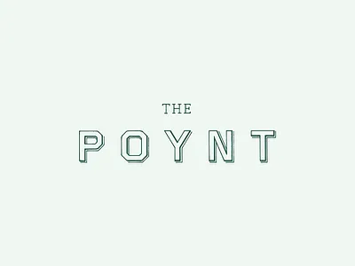 The Poynt bar brand branding custom hand drawn hospitality logo mark restaurant wordmark
