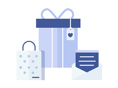 Categories - Gift gifts illustration letter love note shopper shopping vector