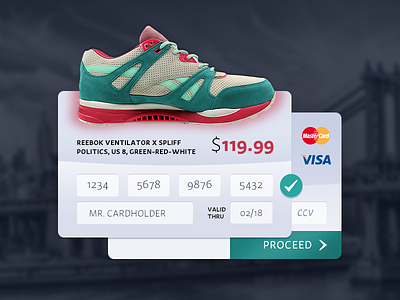 Dailyui day 2 002 2 card cash cc checkout credit dailyui day form payment sneaker