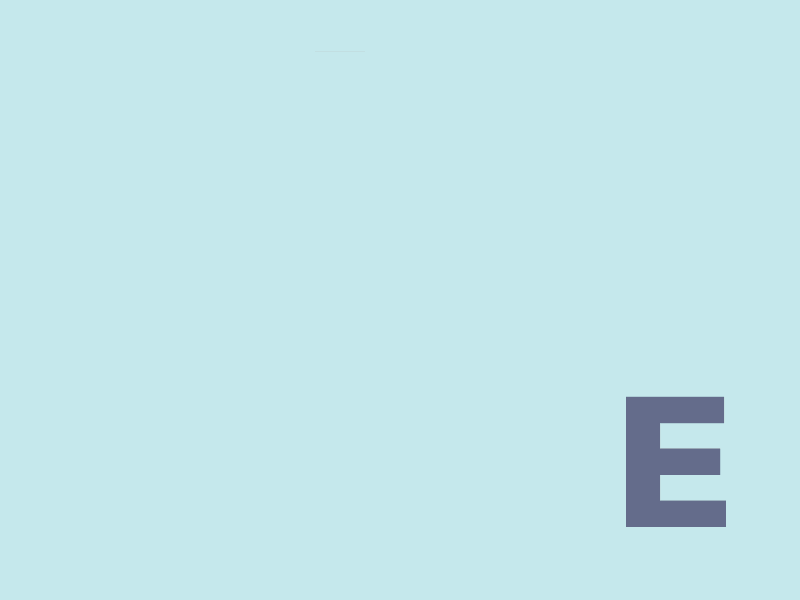 E Swiss e font gif knife