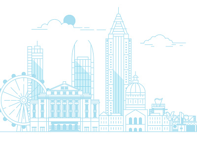 Atlanta atl atlanta city design georgia icon illustration illustrator line