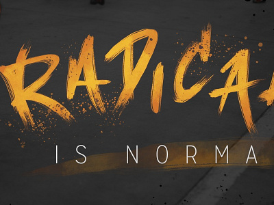Radical Hand Lettering brush church hand lettering letter normal radical type typography