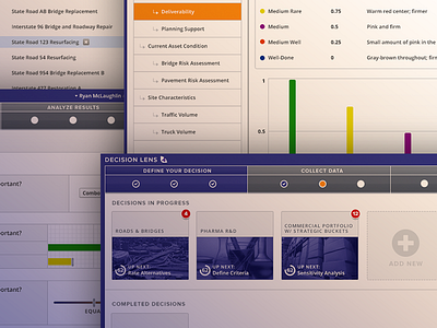 UI Explorations charts dashboard enterprise graphs navigation ui webapp