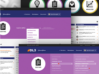 UI Exploration dashboard enterprise navigation portal ui webapp